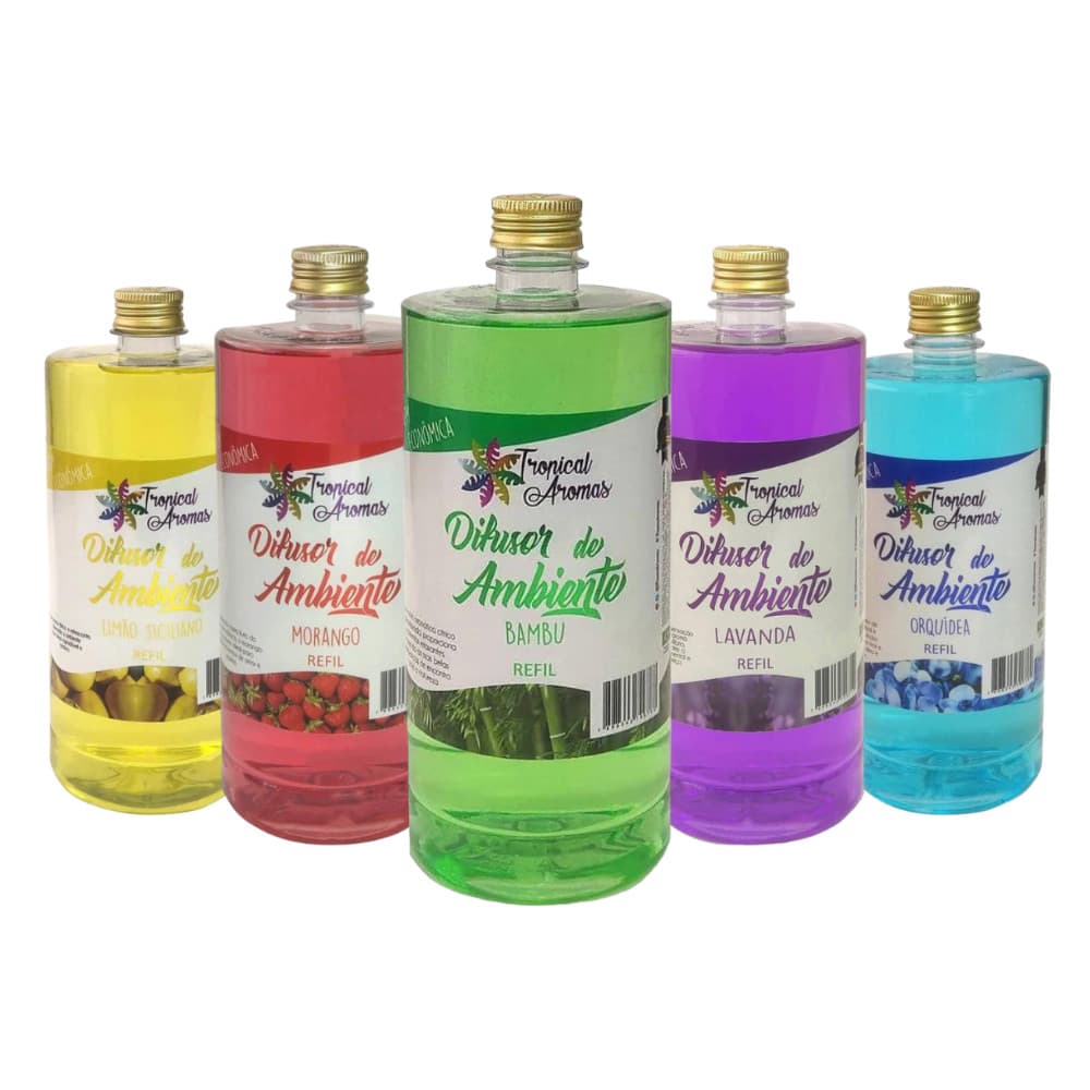 Refil Difusor Aromatizador Ambiente Tropical Aromas 1 Litro