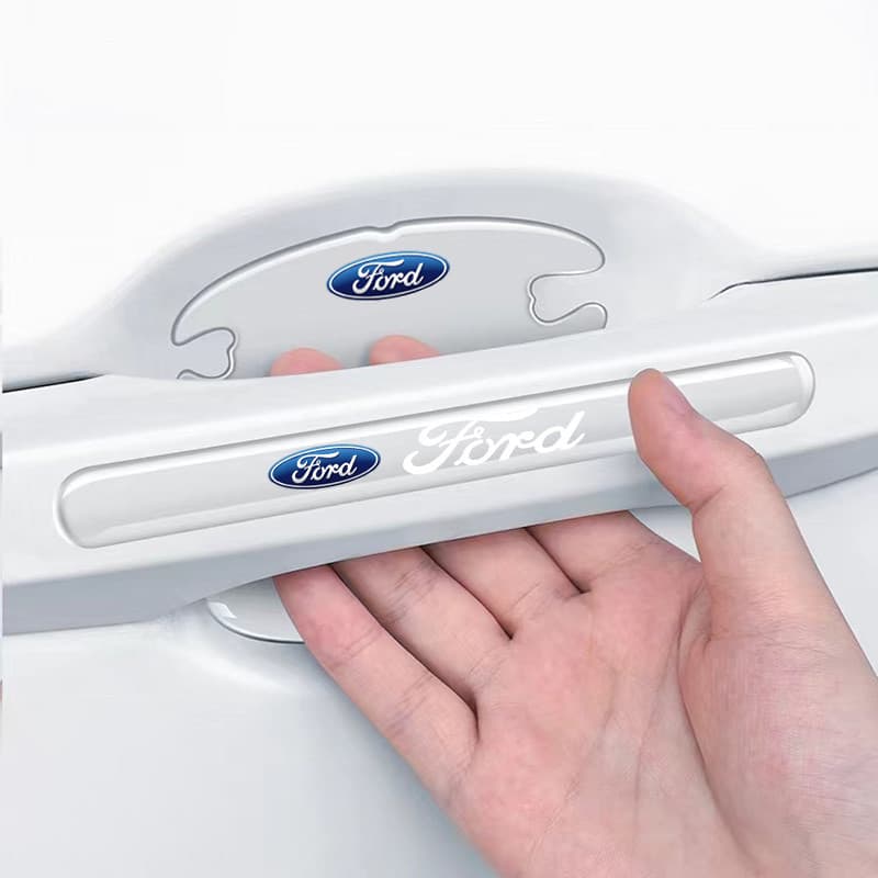 Para Ford Porta Do Carro Tigela Adesivo Alça Protetor Filme Decalque Scratch Decorativo Lidar Com Adesivos 8 Peças/Set Universal Capa Zero Invisível