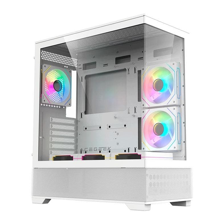 Gabinete Gamer Acegeek Cruiser L460, Full-Tower, Lateral de Vidro, Branco, AG-CRUISER-L460-WH