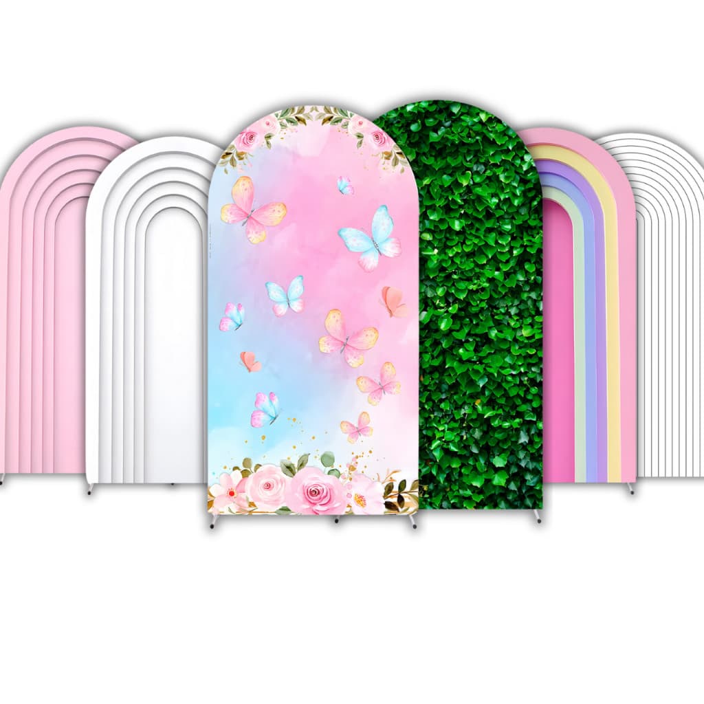 Capa Painel Romano para Decoração Tecido Elástico 2X1m Várias Modelos e Cores Aniversário Casamento Festa Veste Fácil