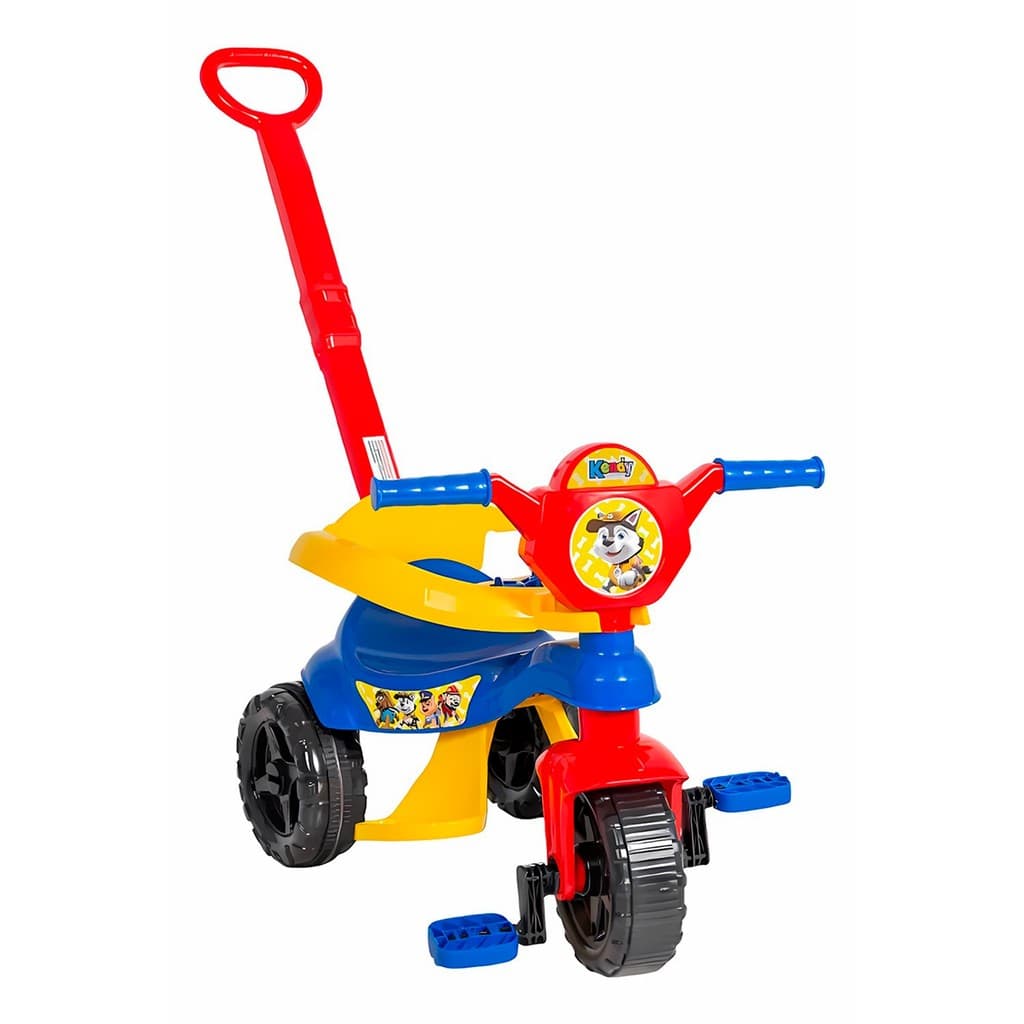 Kemotoca Baby Triciclo Infantil Cachorrinho Com Haste Removivel Pedal Proteção E Suporte Pés - Kendy