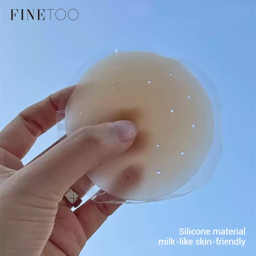 FINETOO Adesivos Para Mamilos Em Tons Respiráveis De Silicone Invisíveis Sob Vestidos E Tops