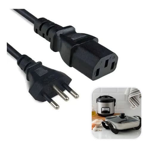 Cabo De Força Panela De Arroz Elétrica Fio de Energia Tomada Bilvolt Diversas Marcas