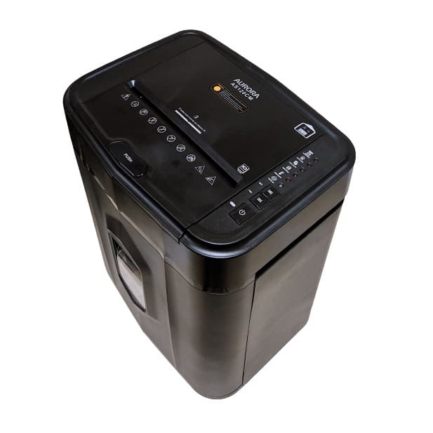 Fragmentadora de Papel Automática Aurora AS120CM 220V partículas 4x12mm 120 folhas automático e 10 manual