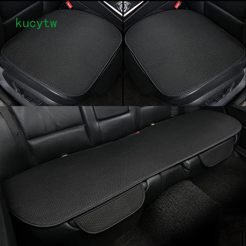 Conjunto KW 1/3Pcs Opcional Capa De Assento De Seda Para Carro Com Gelo Almofada Universal Confortável E Antiderrapante