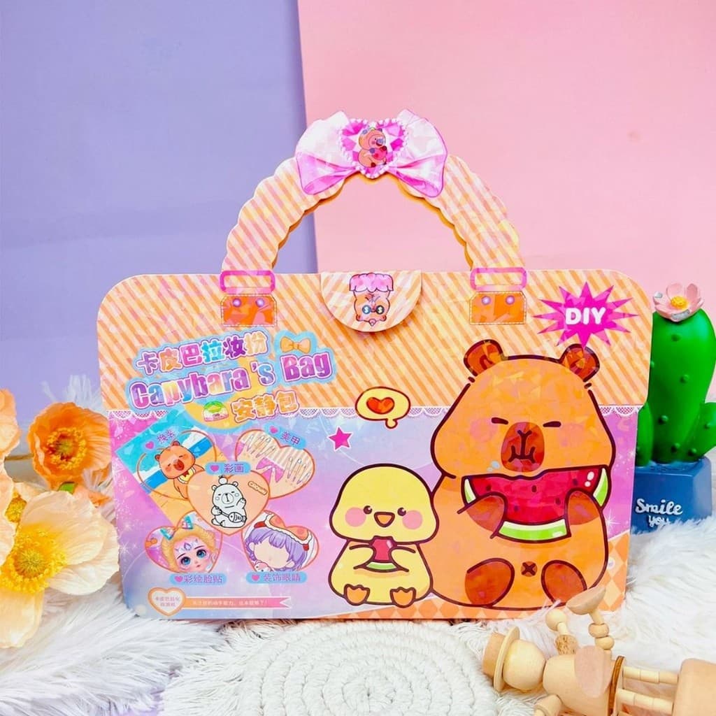 Capibara DIY manual de vestir Presente de aniversário da menina Maquiagem Preenchimento