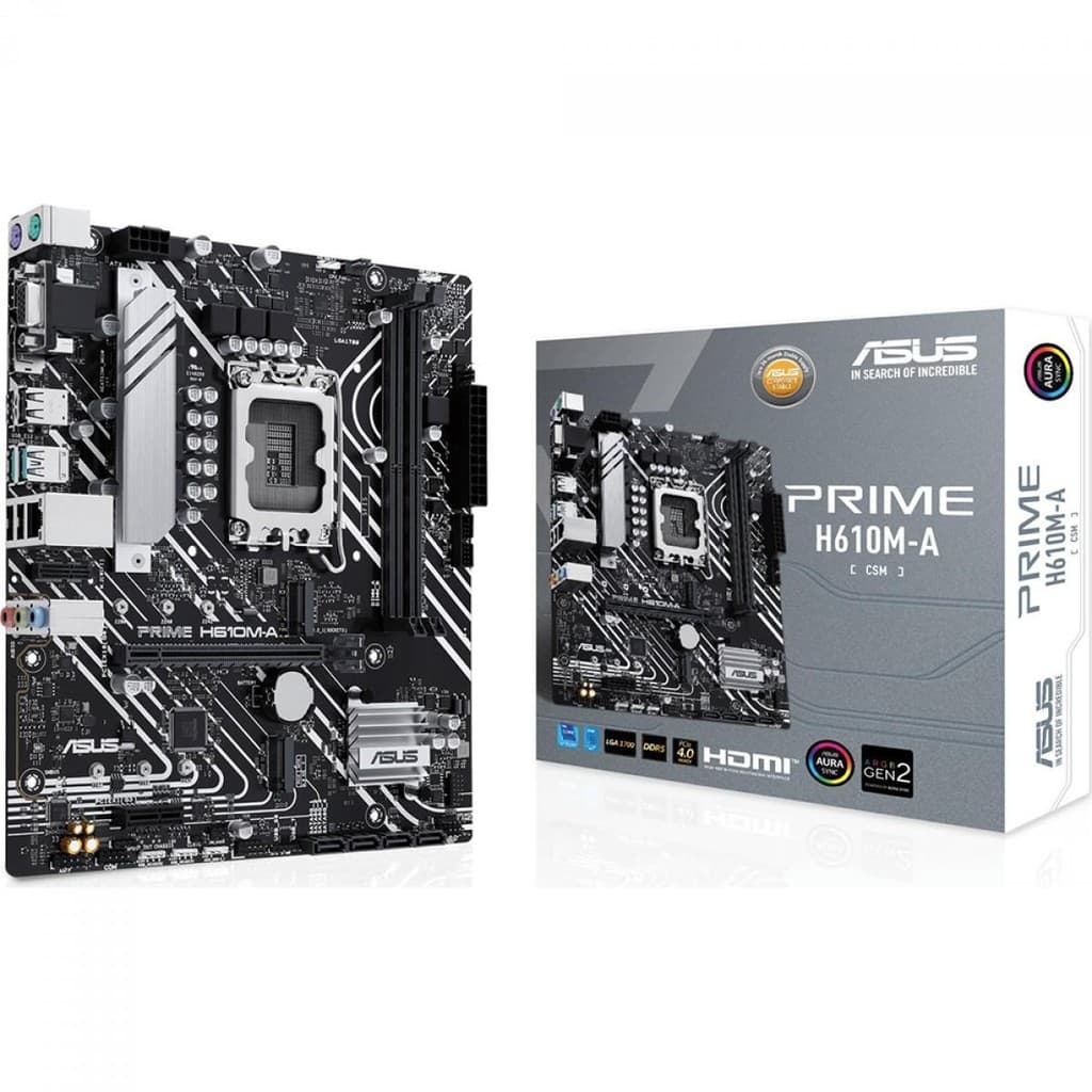 Placa Mãe Asus Prime H610M-A, Intel LGA 1700, mATX, DDR5