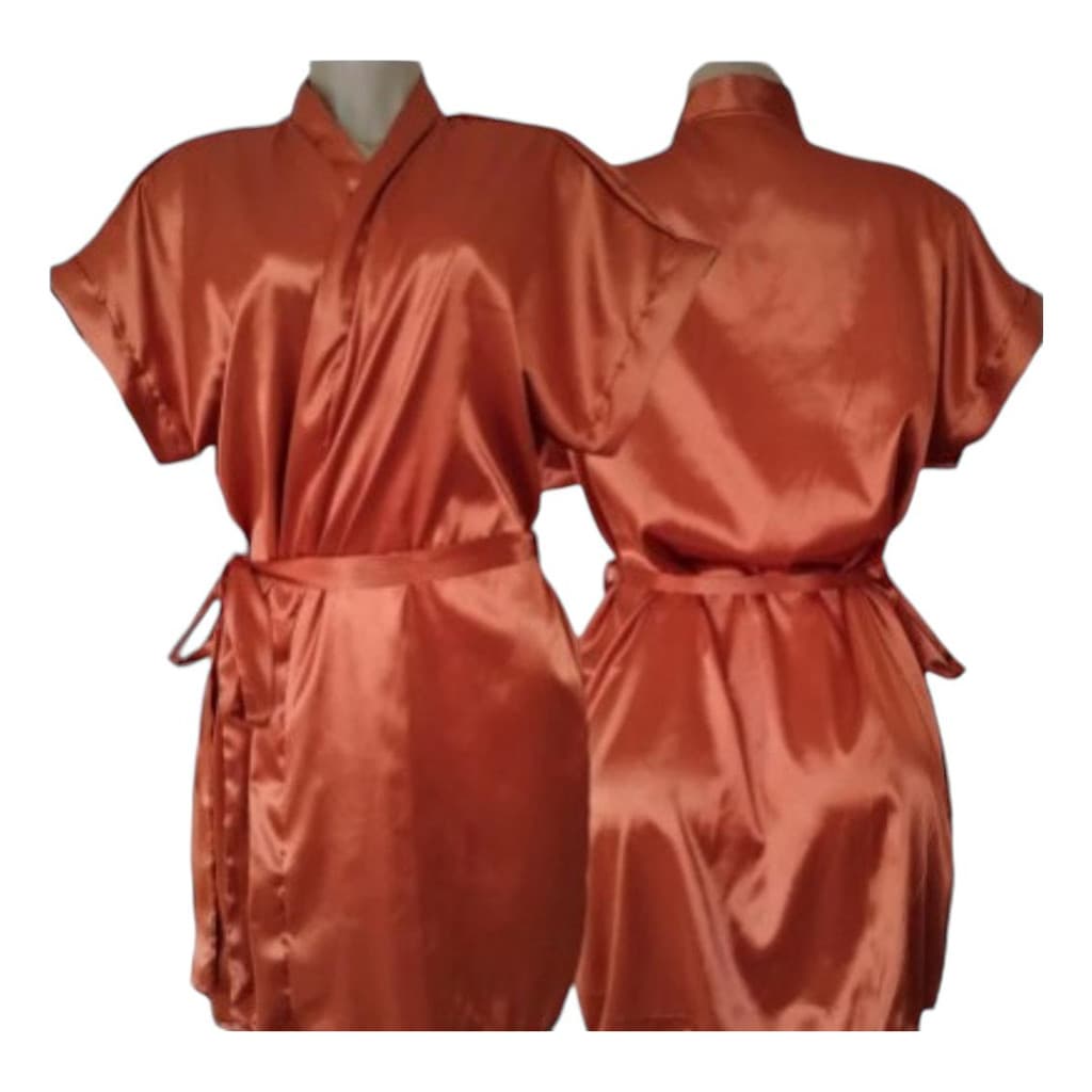 ROBE DE CETIM EM ELASTANO LISO