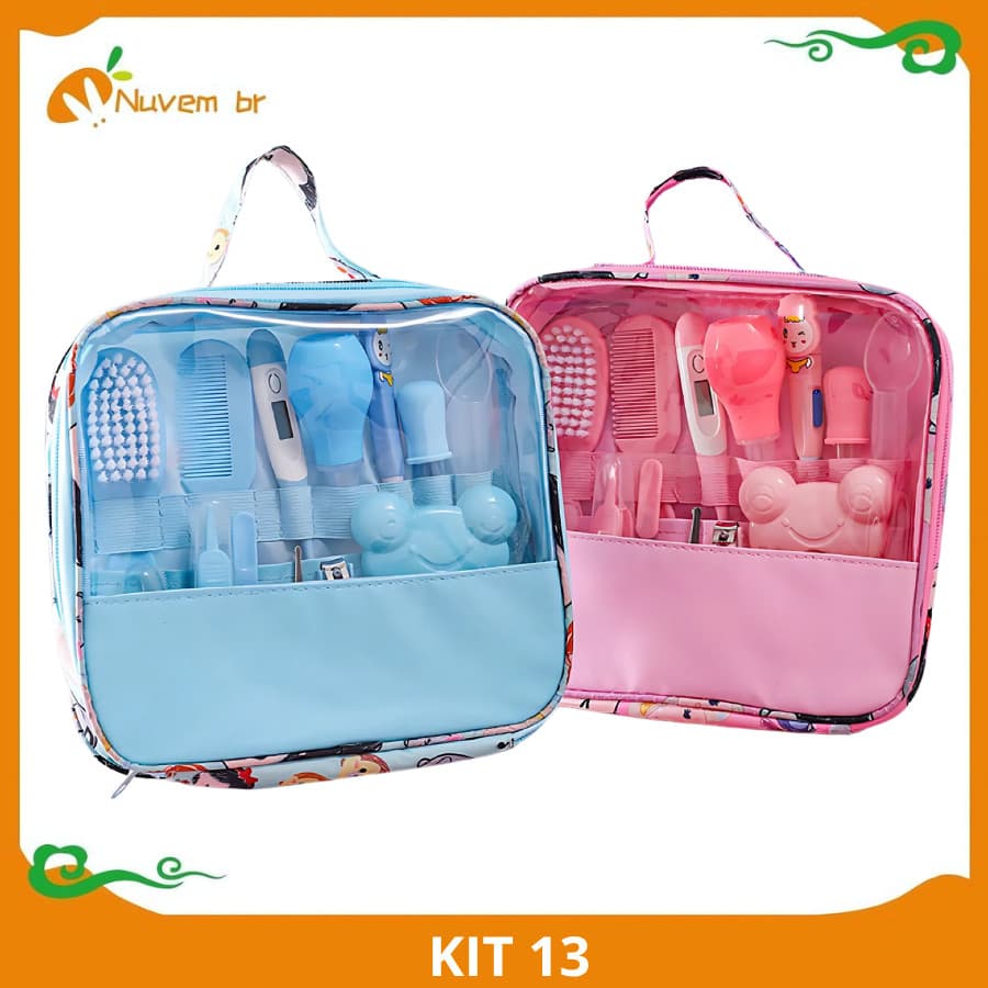 Kit 6/10/13 Higiene Cuidado Bebê Recém Nascido Essencial 13 Peças Cuidados Com O Bebê