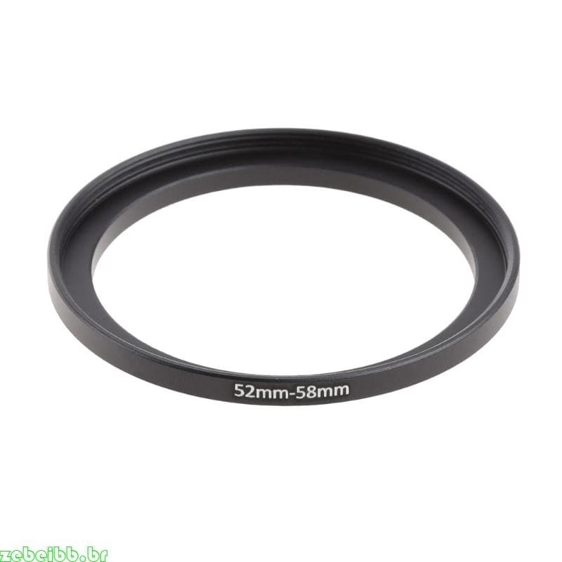 zebeibb 52mm-58mm Filtro Step Up Anéis Adaptador Lente Para Câmera Digital SLR