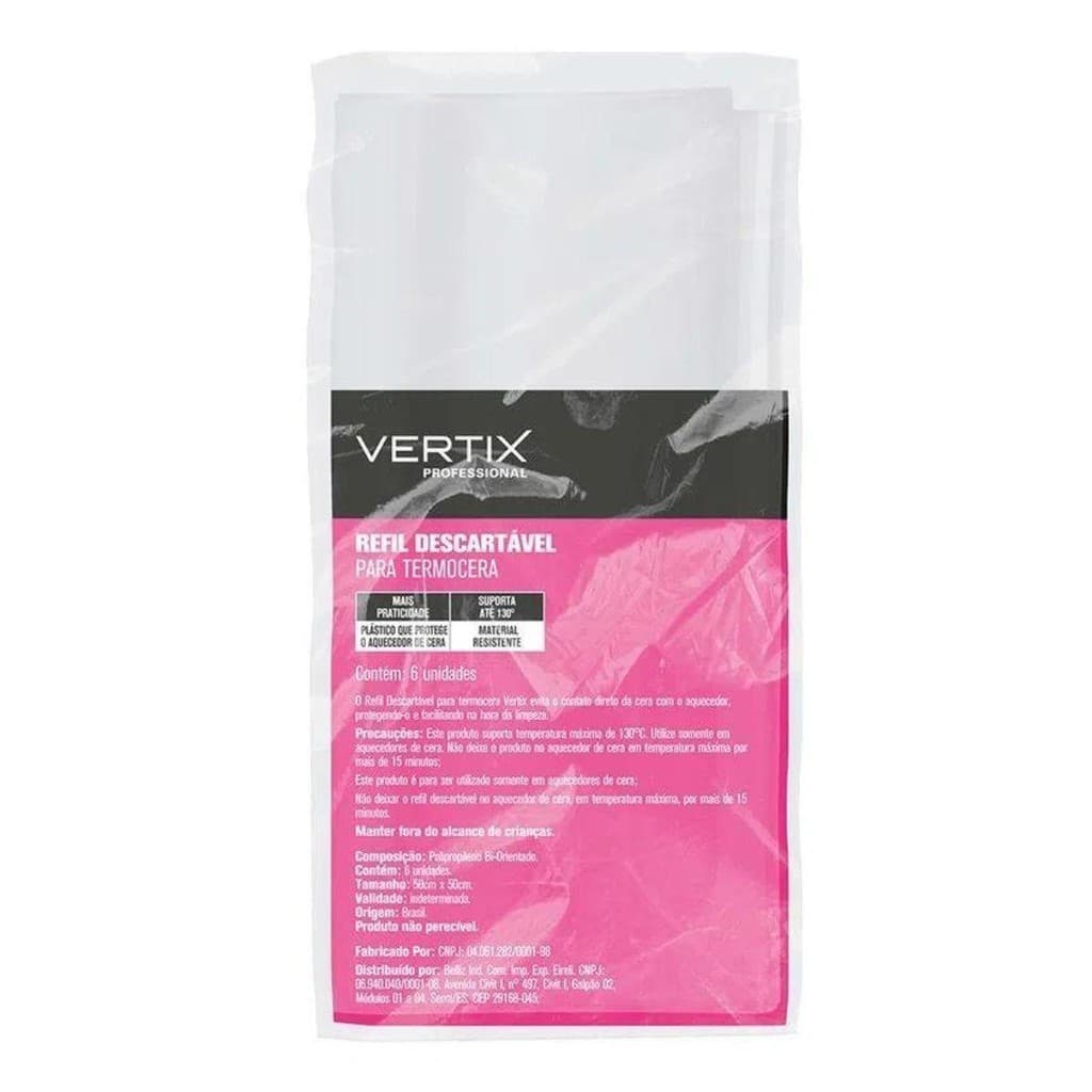 REFIL DESCARTÁVEL PARA TERMOCERA VERTIX C/6 UNI CÓD.3180