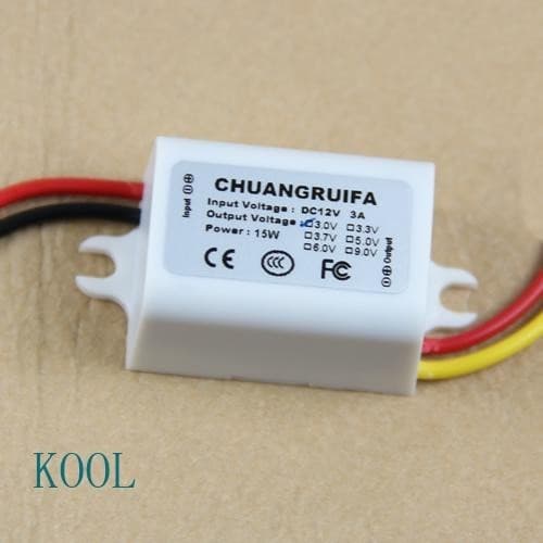 Conversor KOOL 12V Reduzir Para 3V 3A 15W Módulo Alimentação