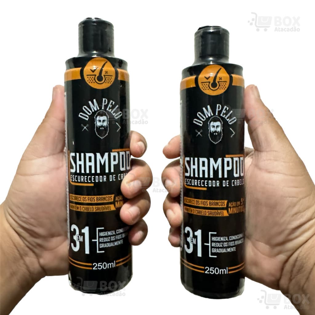 Shampoo Escurecedor De Cabelos Brancos Grisalhos Dom Pelo