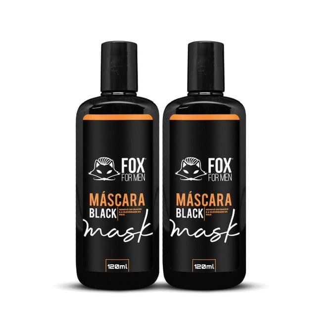 MÁSCARA BLACK 120ML - 02 UNIDADES - FOX FOR MEN