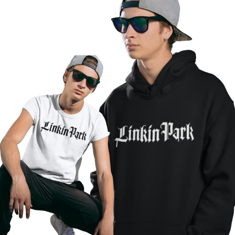 Kit Camiseta + Moletom Canguru Banda Top 100% Algodão LP