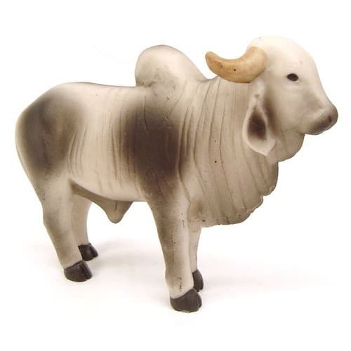 Estatua Boi Pq Malhado Ou Preto Country Decoração Resina