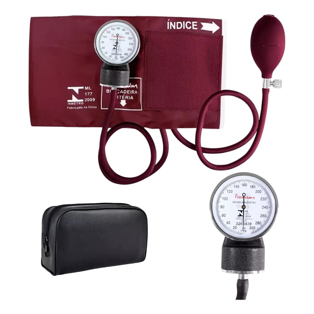Aparelho de Pressão Manual Esfigmomanômetro Aneroide Premium