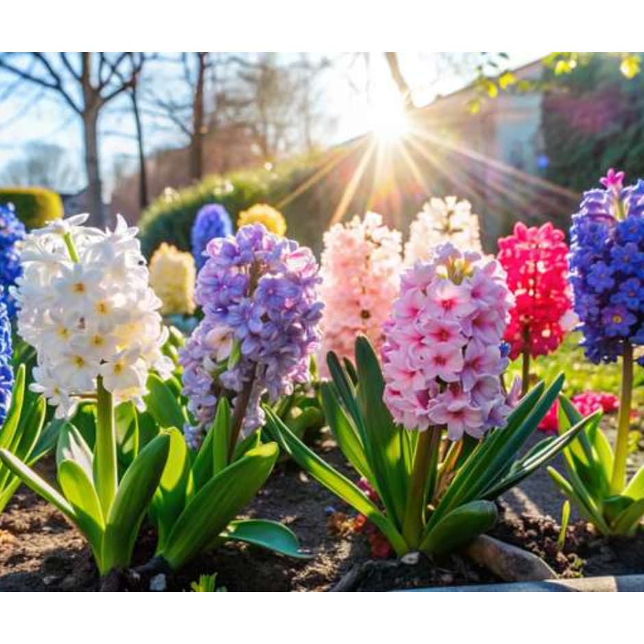 100 sements de flor jacinto originais sortidas pra fazer plantas novas gt Premium