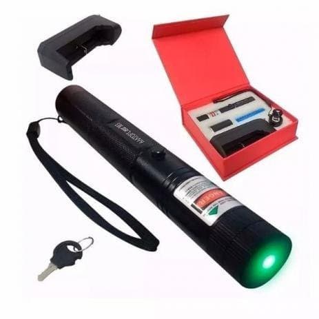 Super Caneta Laser Pointer Verde 1000mw Ultra Forte Com Chave HZ-03-2024