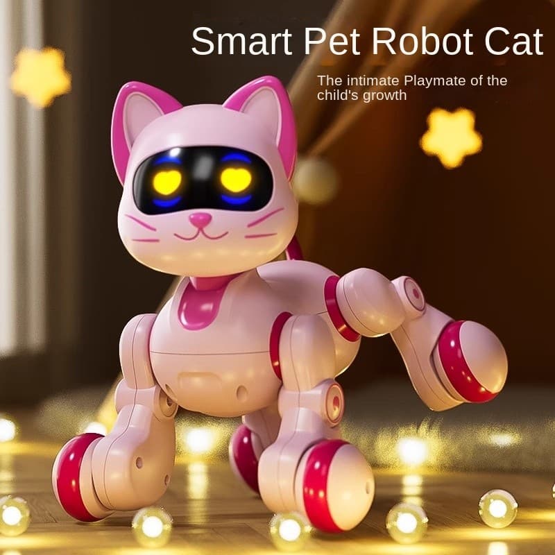 brinquedos elétricos para crianças, simulação de cães robóticos, caminharão com brinquedos iluminados, filhotes