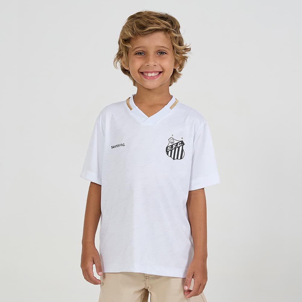 Camisa Santos Deslocar Infantil Juvenil Oficial