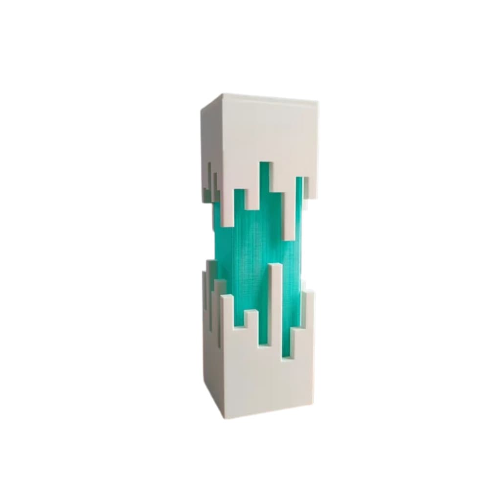 Luminária Impressa em 3D, USB – Lâmpada de Mesa Decorativa e Moderna