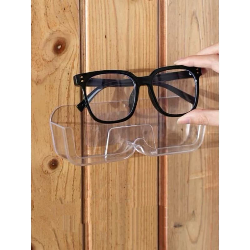 Kit Com 2 Organizador Suporte Adeviso Transparente De Óculos Decorativo Parede