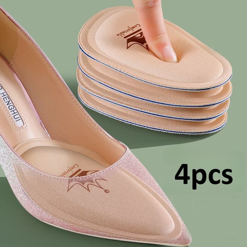 4 Peças Almofadas De Antepé Para Mulheres Meias Palmilhas Sapatos Inserções De Salto Alto Alívio Da Dor Almofada