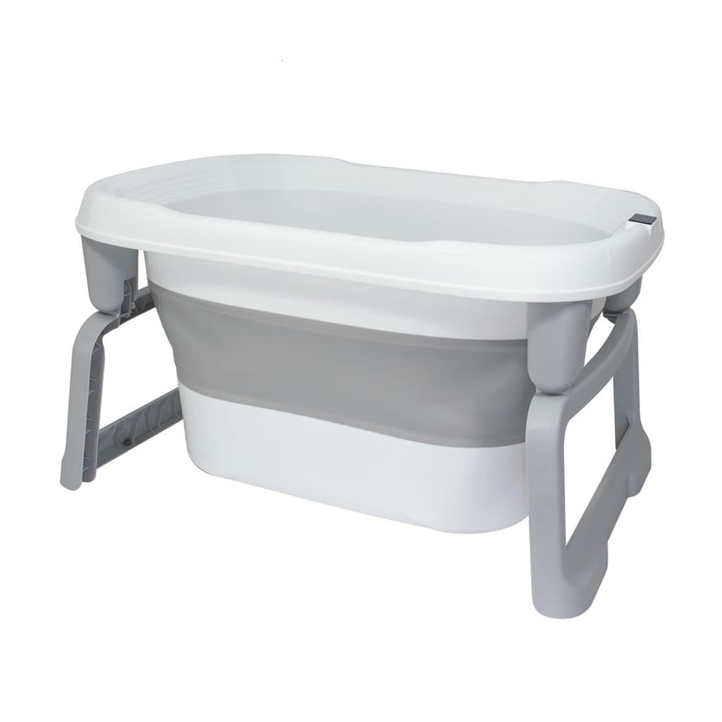 Banheira Infantil Dobrável Ofurô com Termômetro Cinza KaBaby