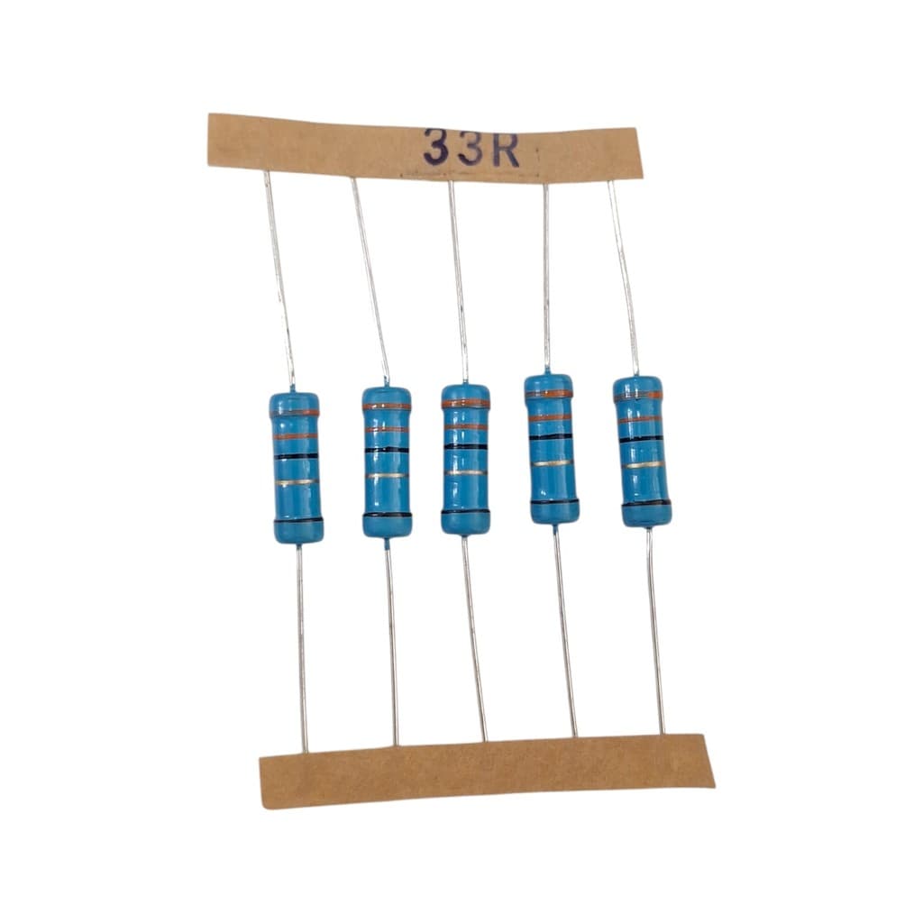 KIT 05 RESISTOR DE PRECISÃO 33R 1% 3W
