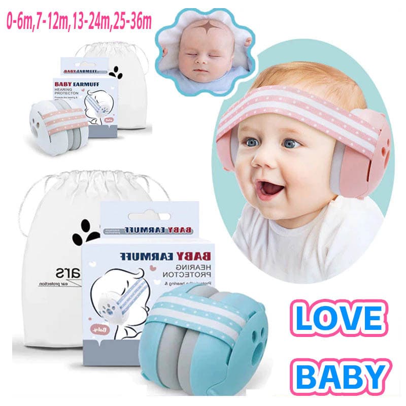 Protetores De Ouvido Com Cancelamento De Ruído Para Bebês Crianças-Proteção Auditiva Dormir E Aprender A Andar