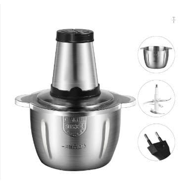 2 Litros Picador Triturador De Alimentos Carne Mixer Elétrica Processador Cozinha Envio Imediato