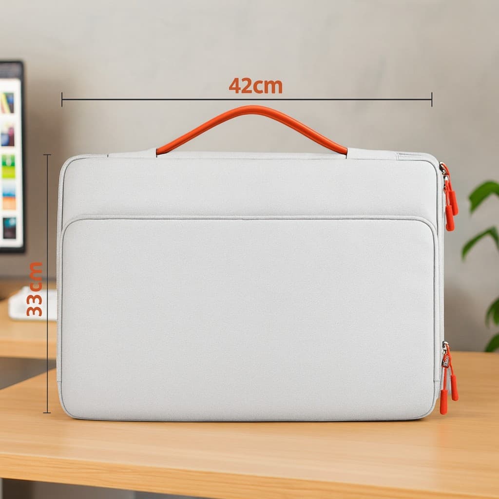 Bolsa Executiva Porta Notebook Organizadora Impermeável com Alça e Múltiplos Compartimentos