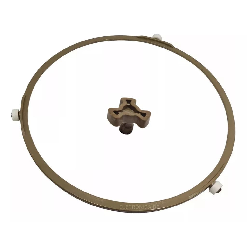 Trevo Cruzeta + Rodizio do Prato 22,5cm compatível com Microondas P Todas As Marcas