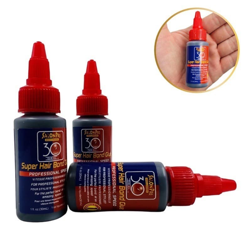 Super Cola Rapida 30 seg Salon Pró Para Alongamento Mega Hair 30ml