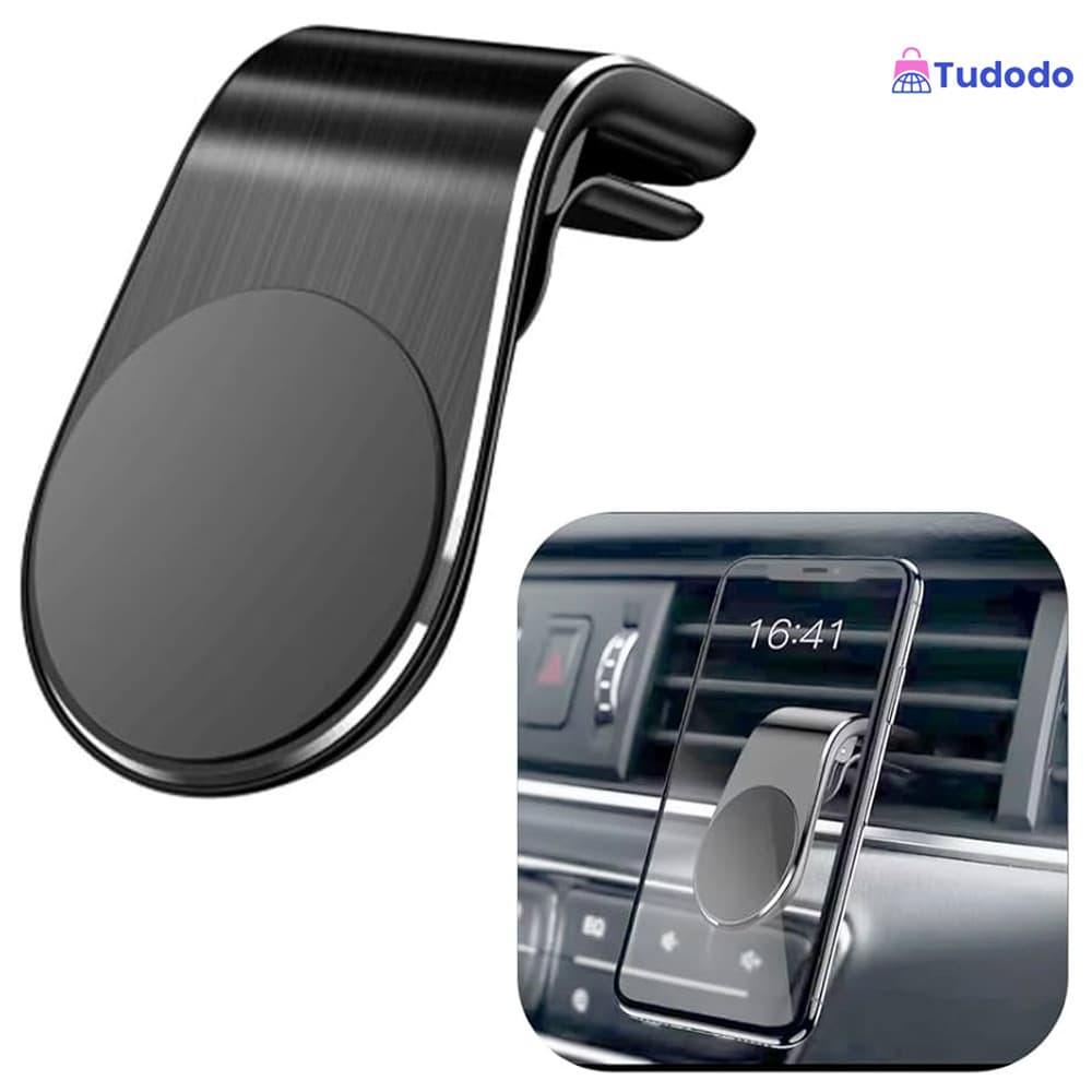 Suporte Veicular Magnético para Celular com Imã Forte e Instalação Rápida