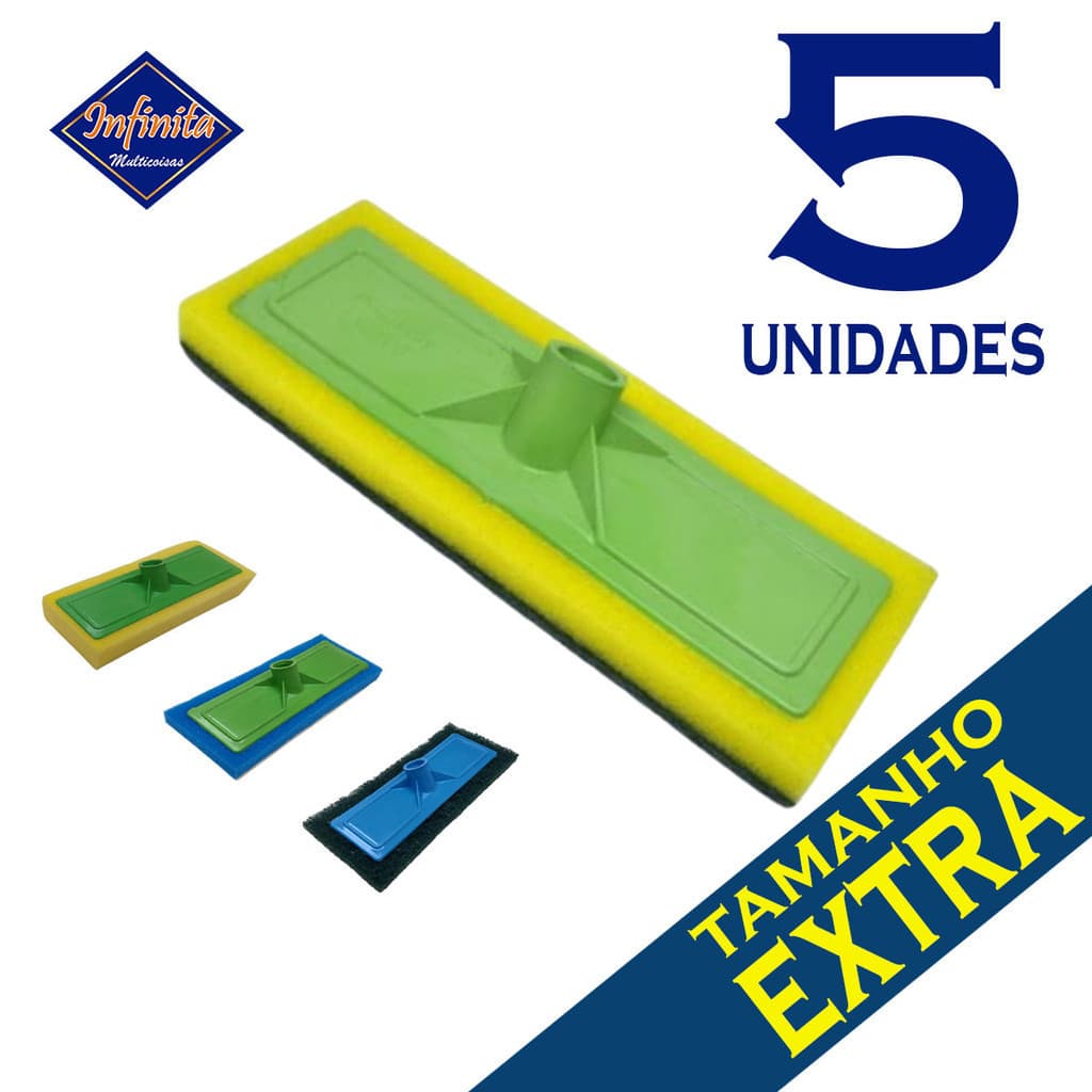 Kit 1 a 5 Limpa lava piso mop esfregão limpeza multiuso cera azulejo