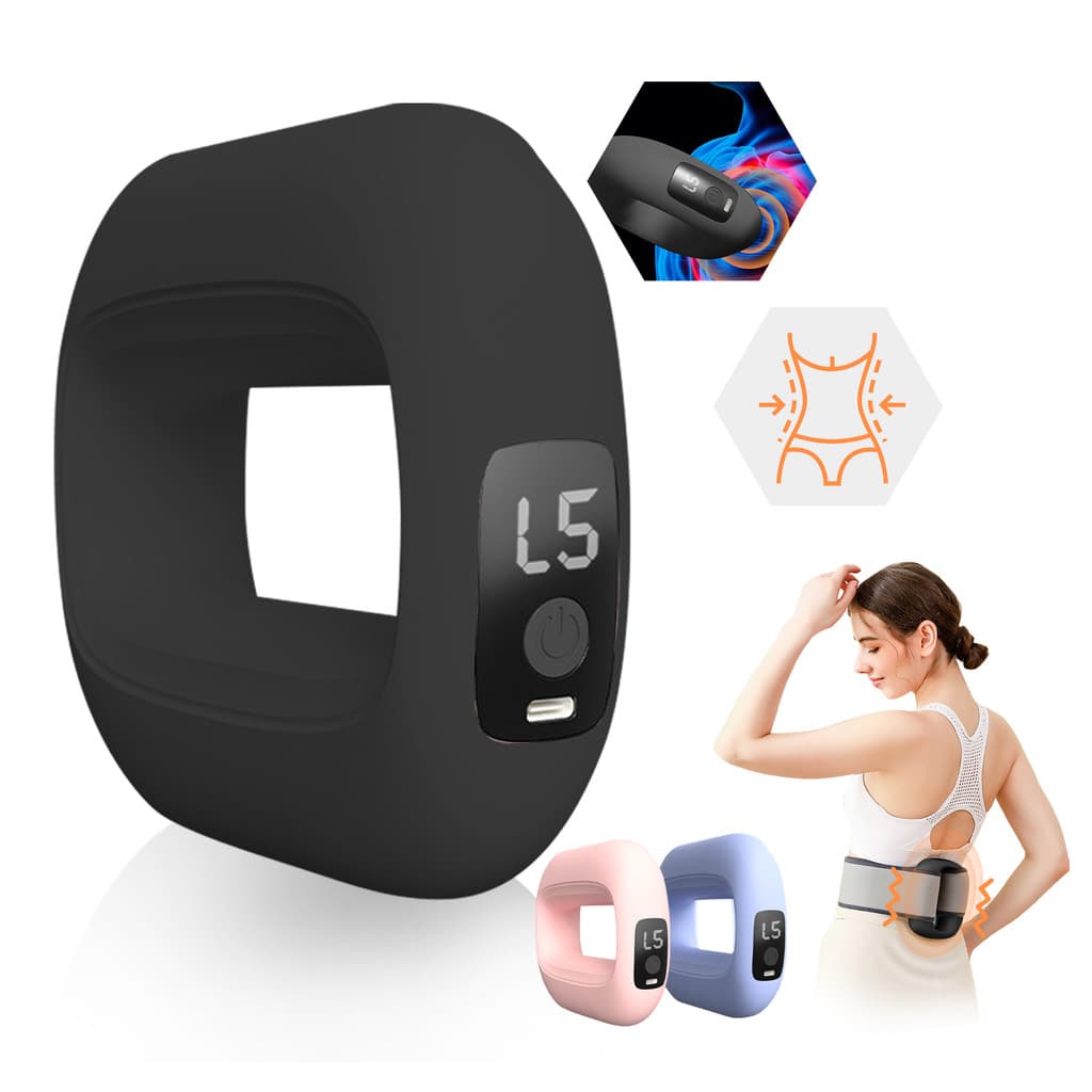 Massageador Muscular Anel Elétrico Profissional 5 Velocidades Perda de Caloria Massagem Abdominal