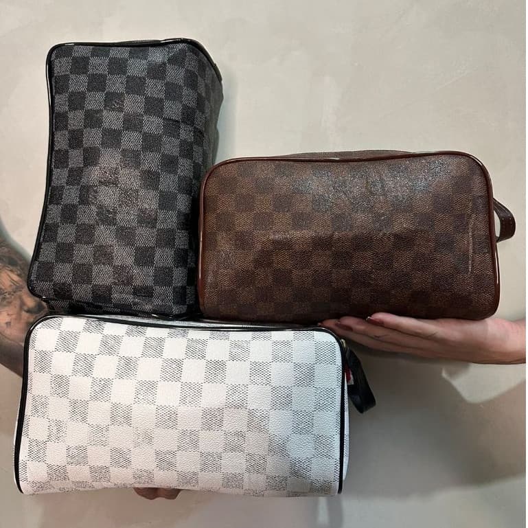 Necessaire Grande Unissex para Viagem | Organizadora de Maquiagens Chuteiras Acessórios | Bolsa Mão