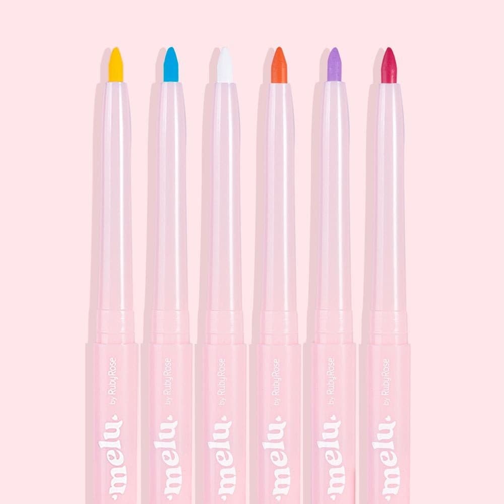 Lápis Retrátil Colorido Melu Rr 2056 Ruby Rose