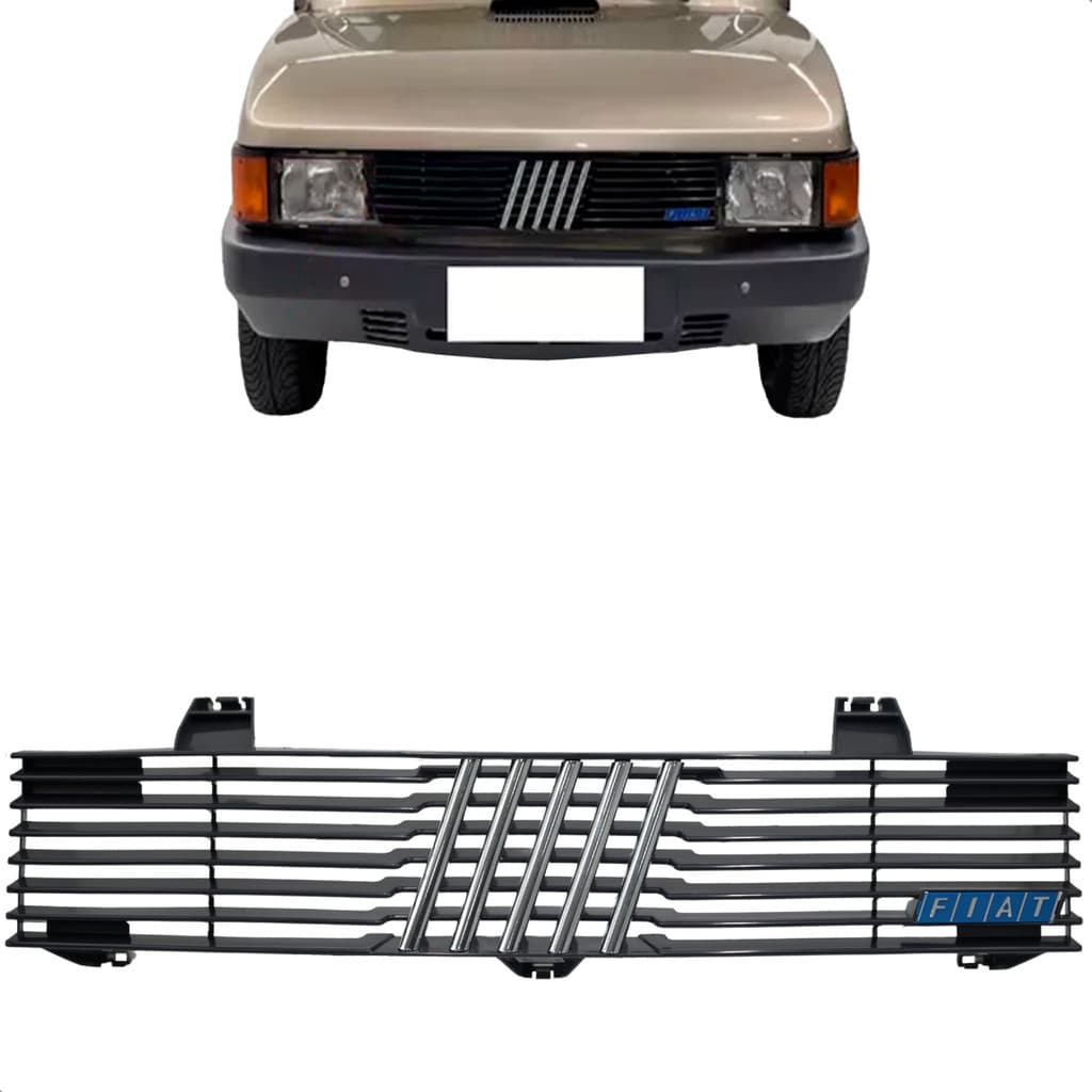 Grade Frontal Radiador Spazio 1983 1984 1985 1986 Dianteira Preta