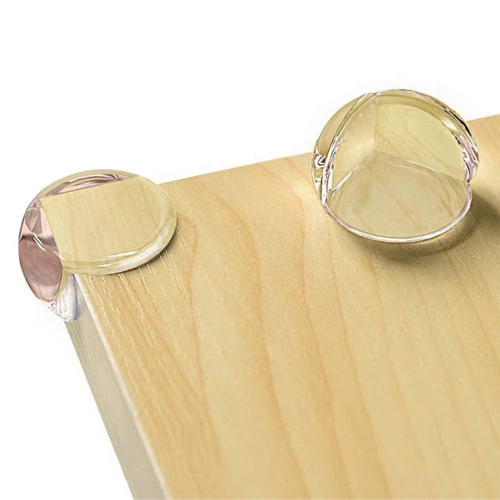 Kit Ate 8 Protetor Quina Canto Segurança Mesa Armário Estante Criança TRANSPARENTE