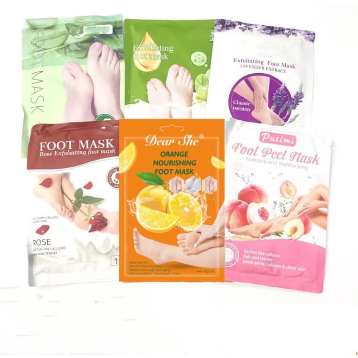 Máscara de Pé Meia Esfoliante Remove Pele Morta - PAR