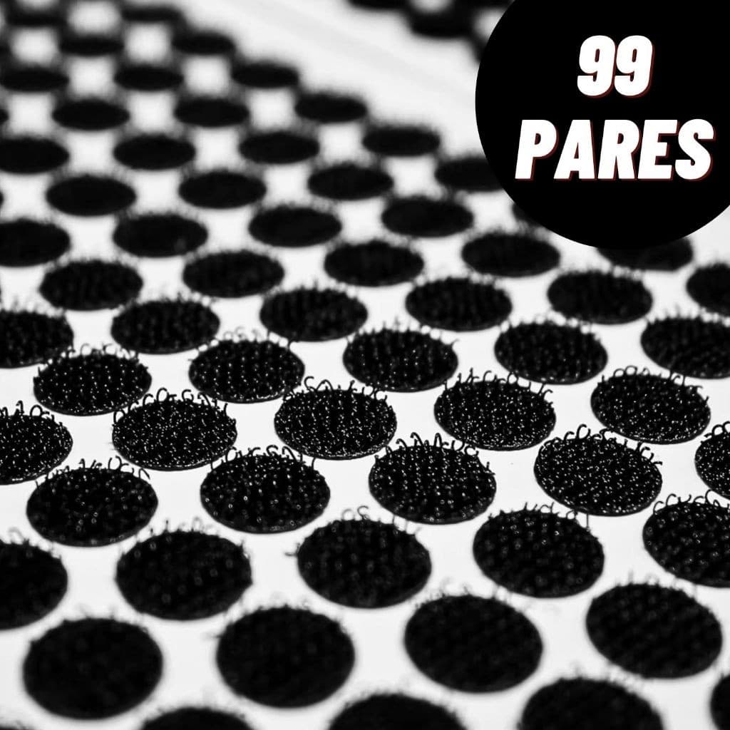 99 Pares Pontos De Velcro Fecho De Contato Carrapicho Redondo Dupla Face Para Artesanato Papelaria Pedagógico 1cm