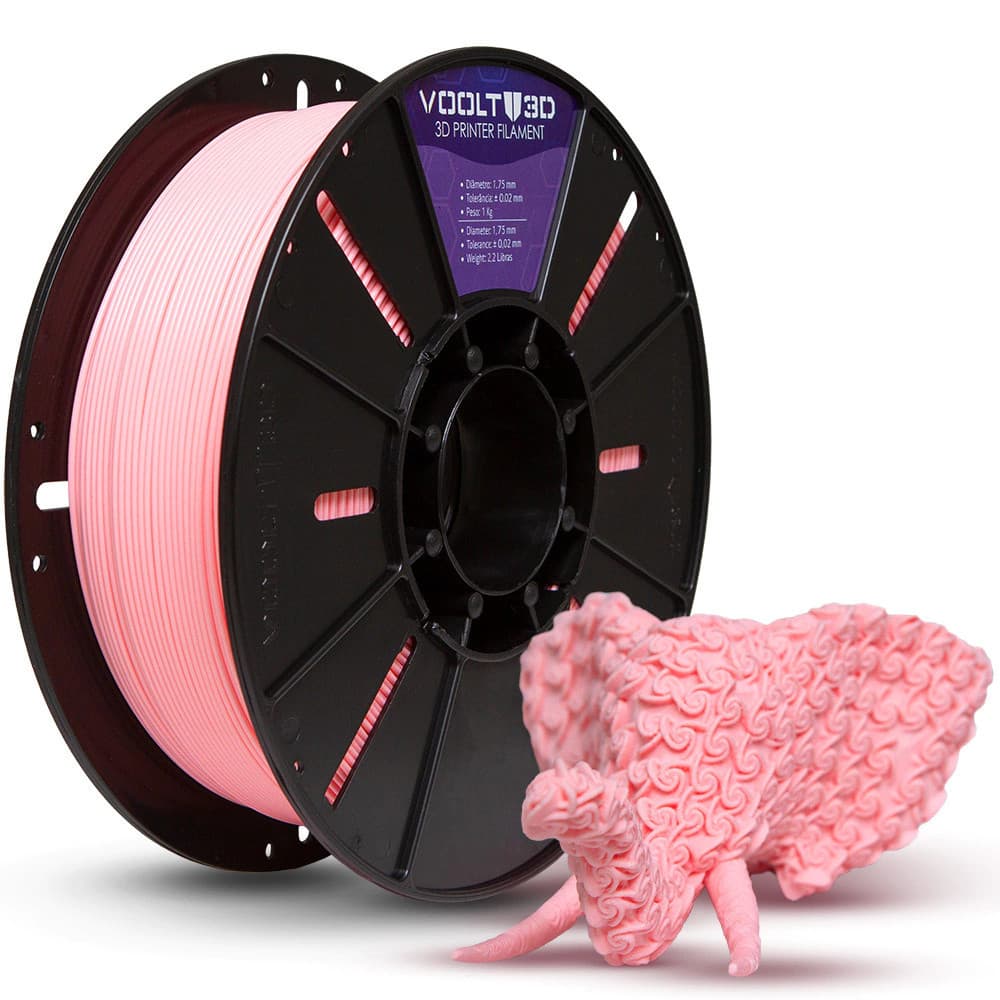 Filamento PLA Rosa Bebê Velvet 1KG