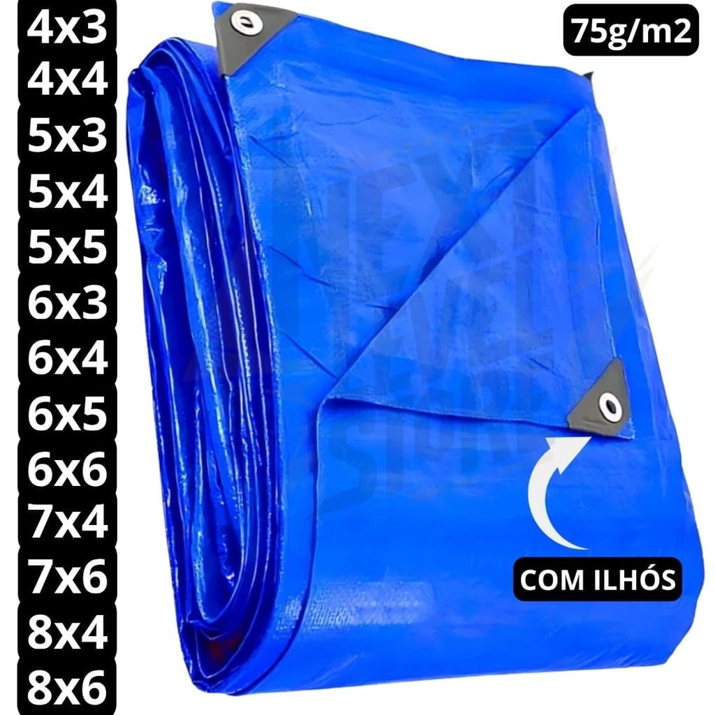 Lona Impermeavel 4x3 5x3 5x5 6x5 6x6 7x4 7x6 8x6 10x4 Lonas Plastica Cobertura Piscina Mudança Forro