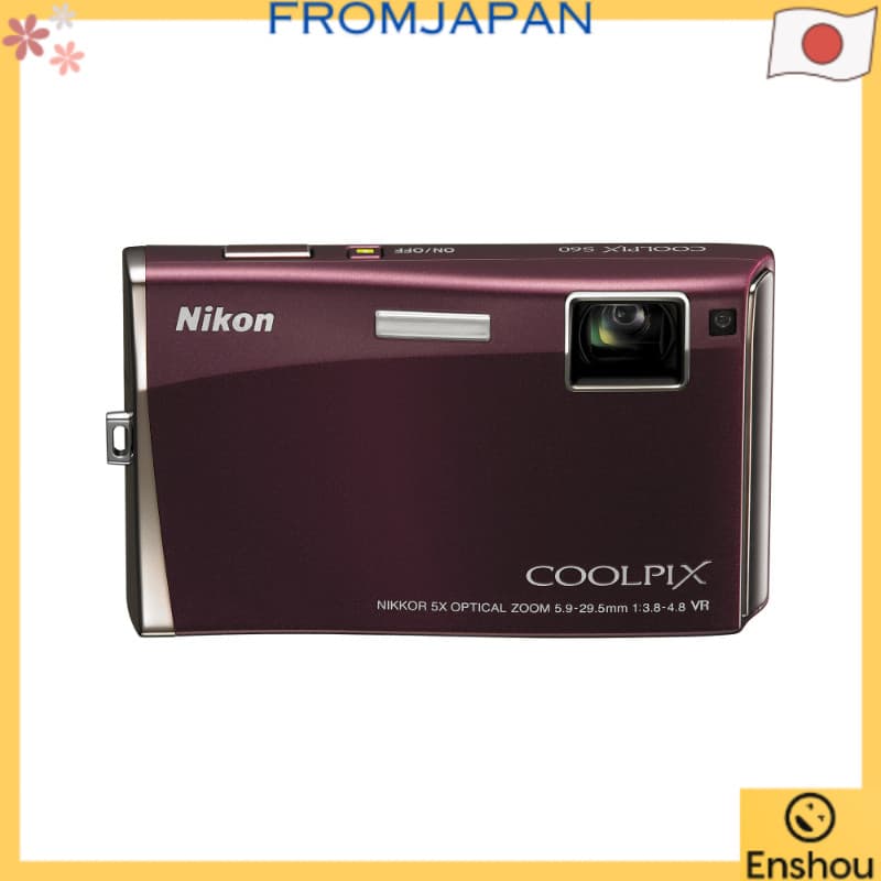 [USED]Do Japão [Usado] Câmera digital Nikon COOLPIX S60 Bordeaux Vinho Tinto COOLPIXS60BRD