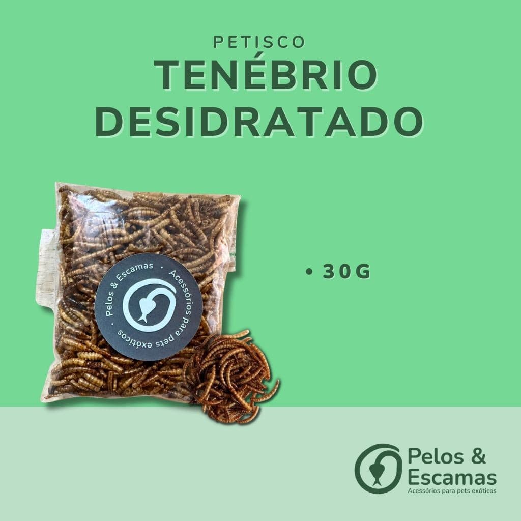 Tenébrio Desidratado (para roedores e aves) 30g