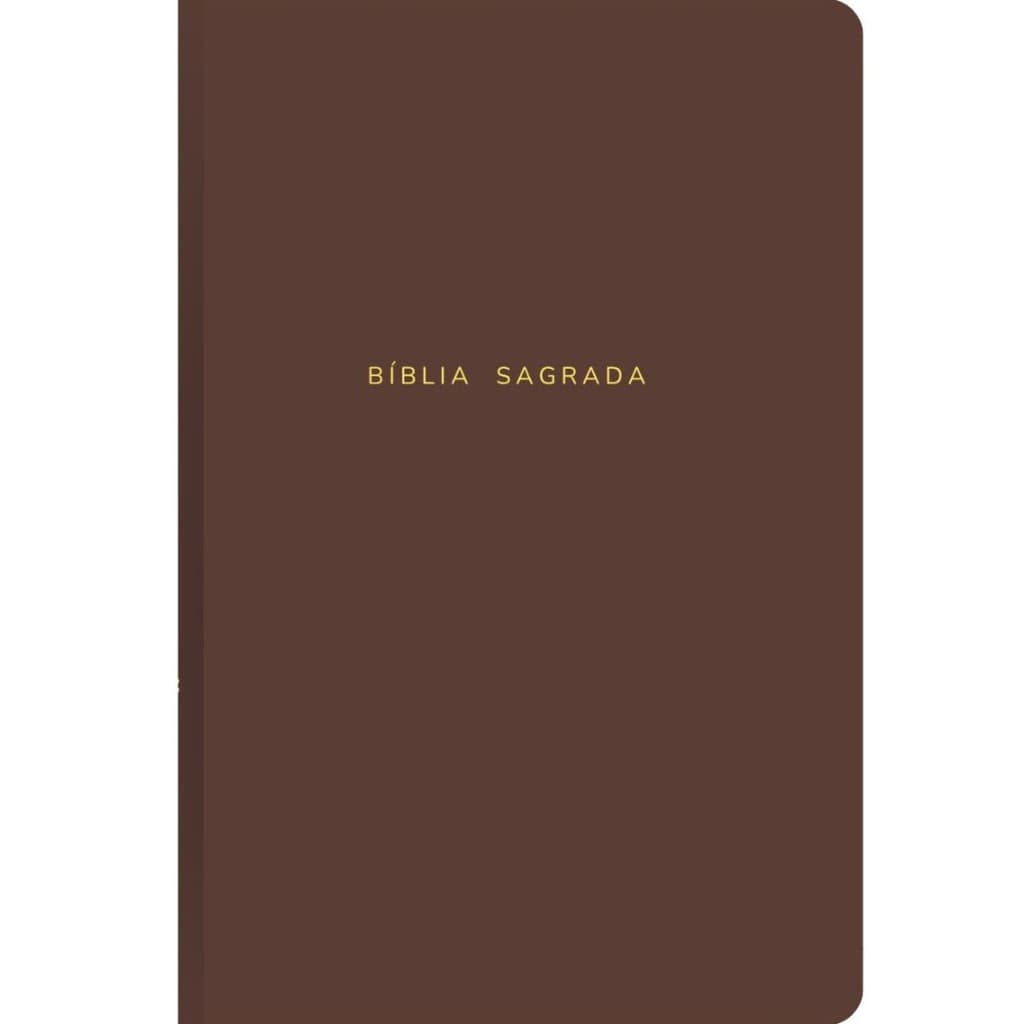 Bíblia Sagrada Slim | Almeida Corrigida Fiel ACF Expandida | Capa Dura Marrom