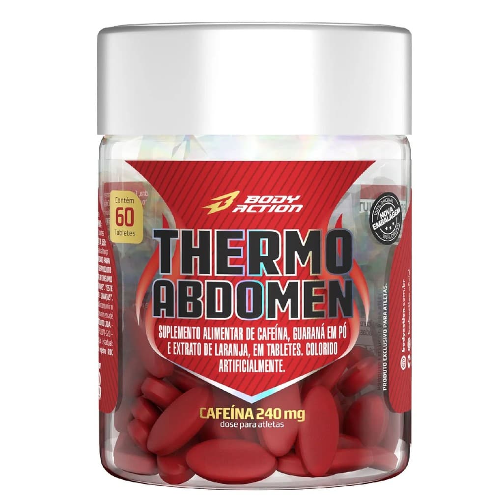 Termogênico Abdomen Pote Com 60 Comprimidos Bodyaction